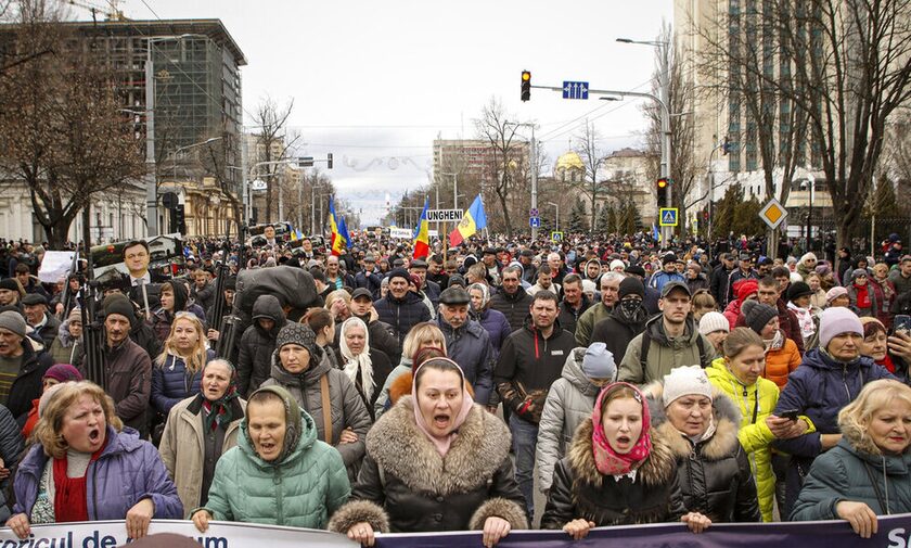 Διαδήλωση στη Μολδαβία