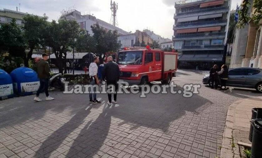 Λαμία: Συναγερμός για πυρκαγιά σε κάδο στο κέντρο της πόλης