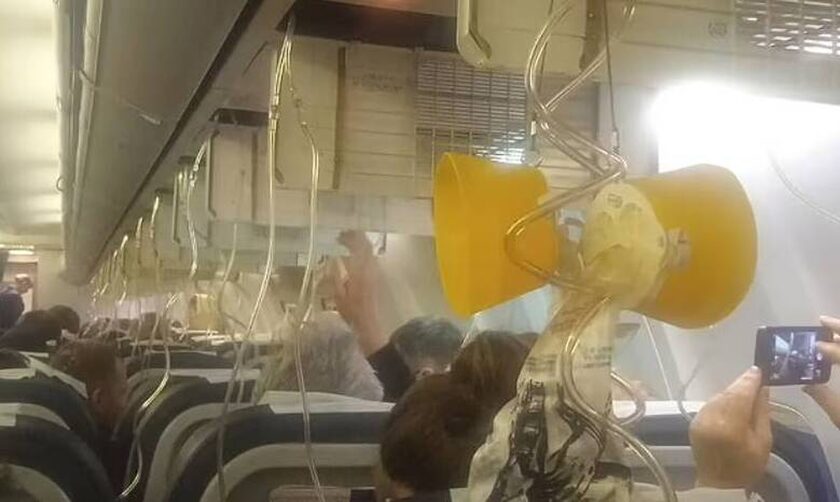 Πτήση θρίλερ: Δεν λειτούργησαν οι μάσκες σε αναγκαστική προσγείωση – Σε πανικό οι επιβάτες (vid)
