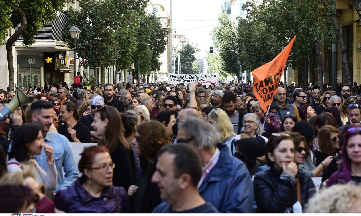 Επτά συλλήψεις κατά την διάρκεια των απεργιακών συγκεντρώσεων στο κέντρο της Αθήνας