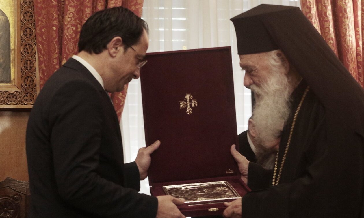 Επίσκεψη του Προέδρου της Κυπριακής Δημοκρατίας στον Αρχιεπίσκοπο Ιερώνυμο
