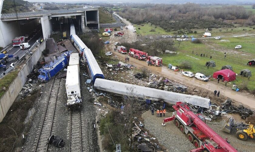 H σιδηροδρομική τραγωδία στα Τέμπη