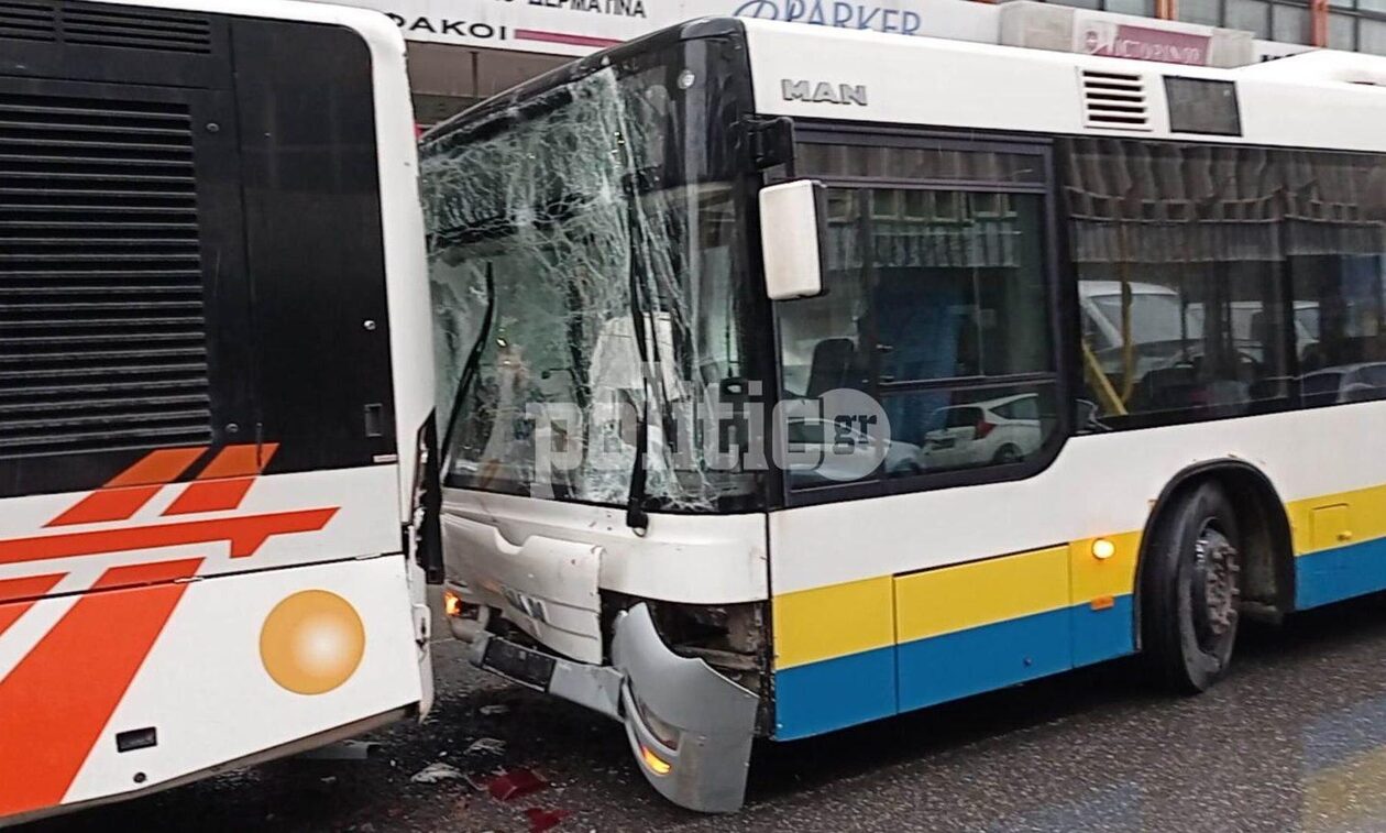 Θεσσαλονίκη: Σύγκρουση αστικών λεωφορείων - Δύο τραυματίες