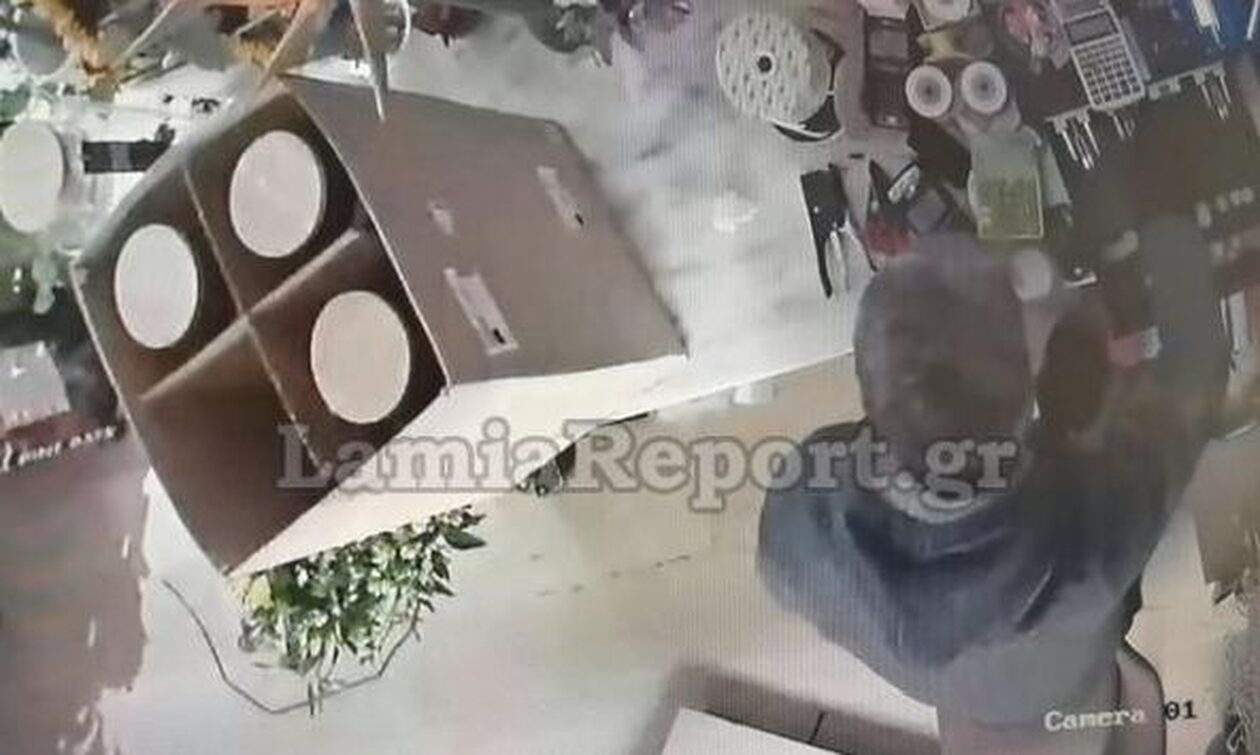 Λαμία: Η κάμερα «έπιασε» τους κλέφτες που μπήκαν σε κατάστημα