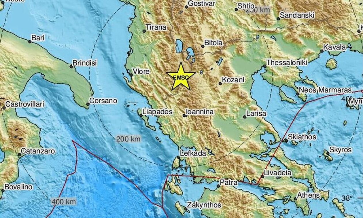 Σεισμός κοντά στην Καστοριά - Αισθητός σε πολλές περιοχές