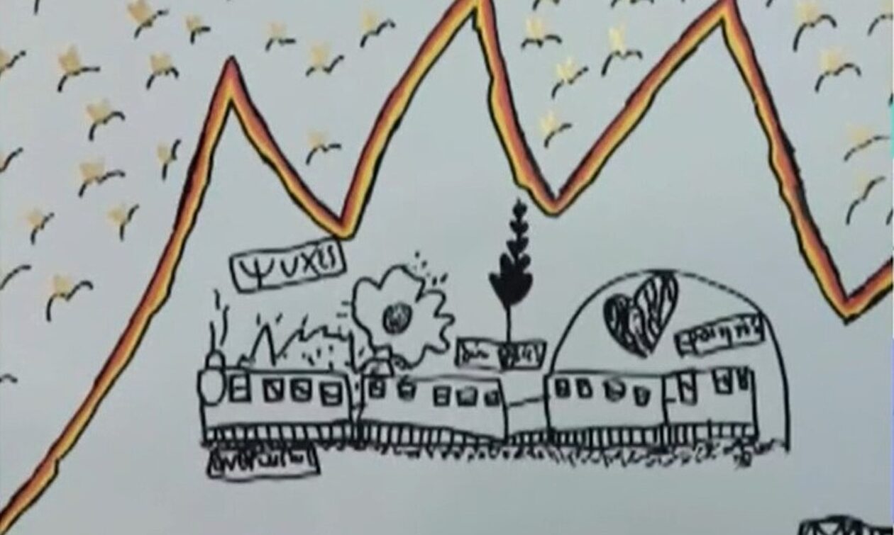 Τέμπη: Πώς αποτύπωσε 8χρονη την τραγωδία - Η συγκλονιστική ζωγραφιά για τις θείες της
