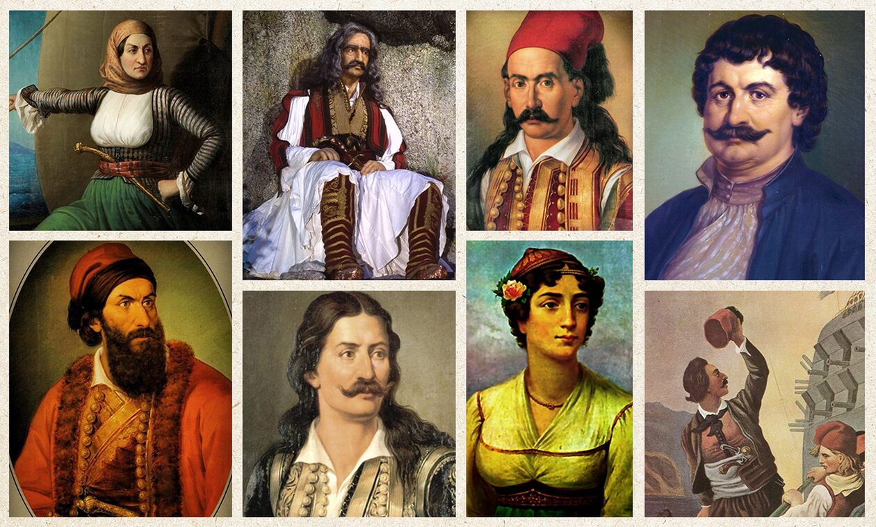 25 Μαρτίου 1821: Από τον Κολοκοτρώνη στη Μαυρογένους - Οι ήρωες της Επανάστασης