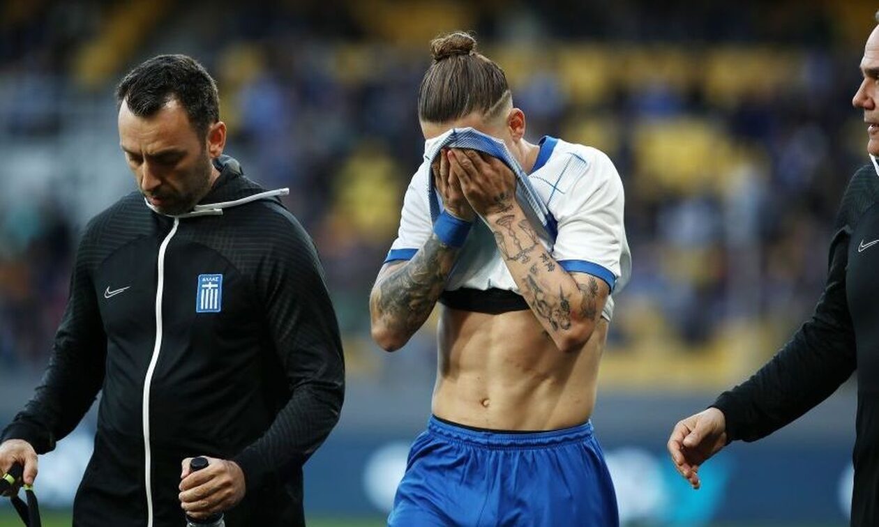 Εθνική ομάδα: Αποχώρησε τραυματίας στο 22' ο Τσιμίκας - Δεν βρήκε γκολ στο ημίχρονο η Ελλάδα (vids)