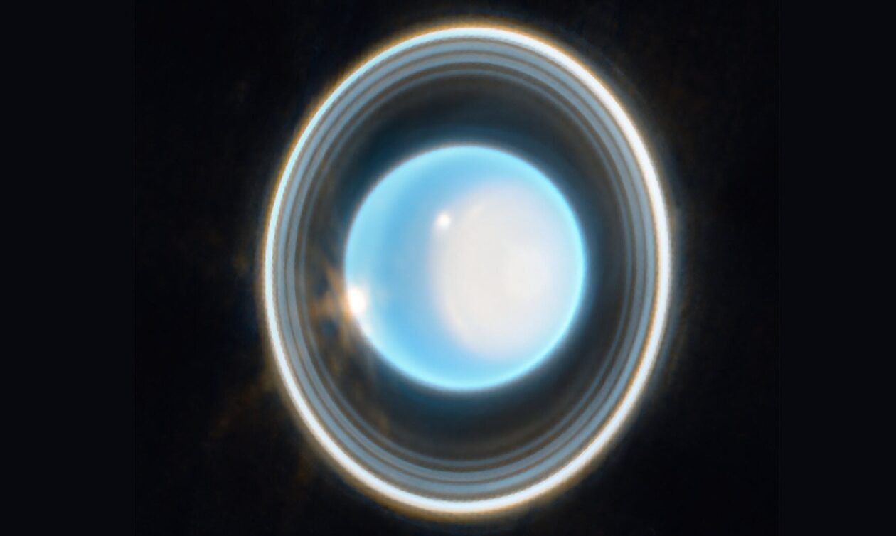 Tο διαστημικό τηλεσκόπιο James Webb κατέγραψε λεπτομερείς εικόνες του πλανήτη Ουρανού