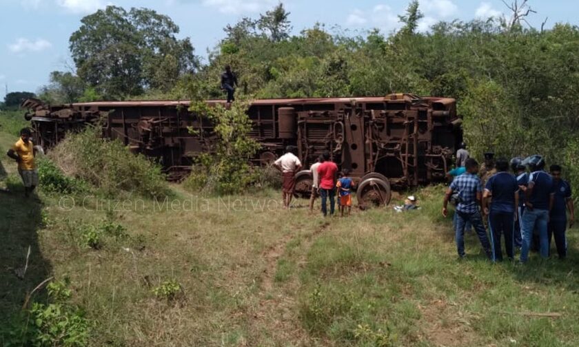 Σρι Λάνκα: Τουλάχιστον 16 τραυματίες από εκτροχιασμό τρένου