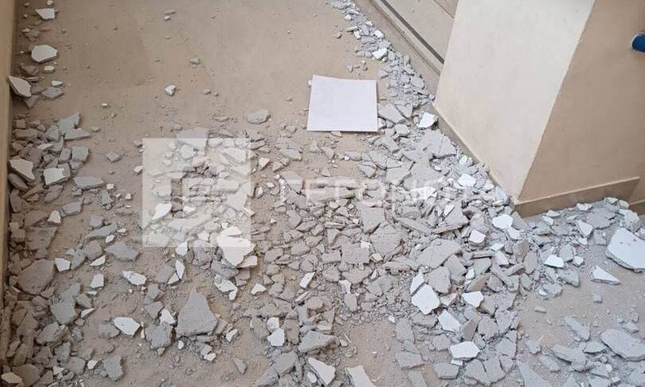 Βόλος: Νέο περιστατικό με πτώση σοβάδων σε σχολείο - Κινδύνεψε καθαρίστρια