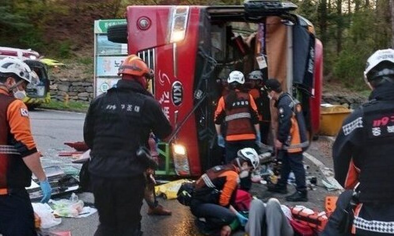 Νότια Κορέα: Τροχαίο δυστύχημα με τουριστικό λεωφορείο - Μια νεκρή και 34 τραυματίες