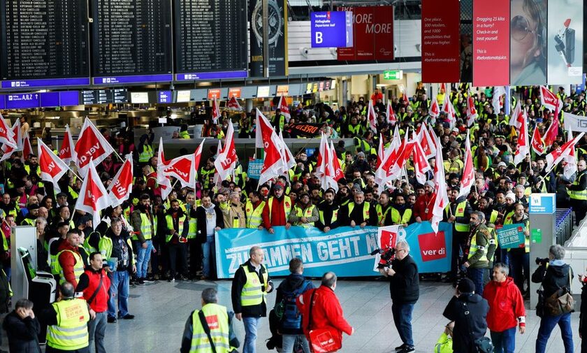 Νεκρώνει η Γερμανία με τη νέα 48ωρη απεργία στα αεροδρόμια