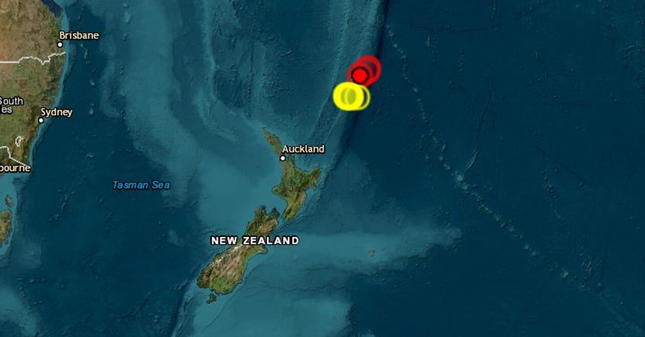 Νέα Ζηλανδία: Ισχυρή σεισμική δόνηση μεγέθους 7,1 Ρίχτερ στα νησιά Κερμαντέκ