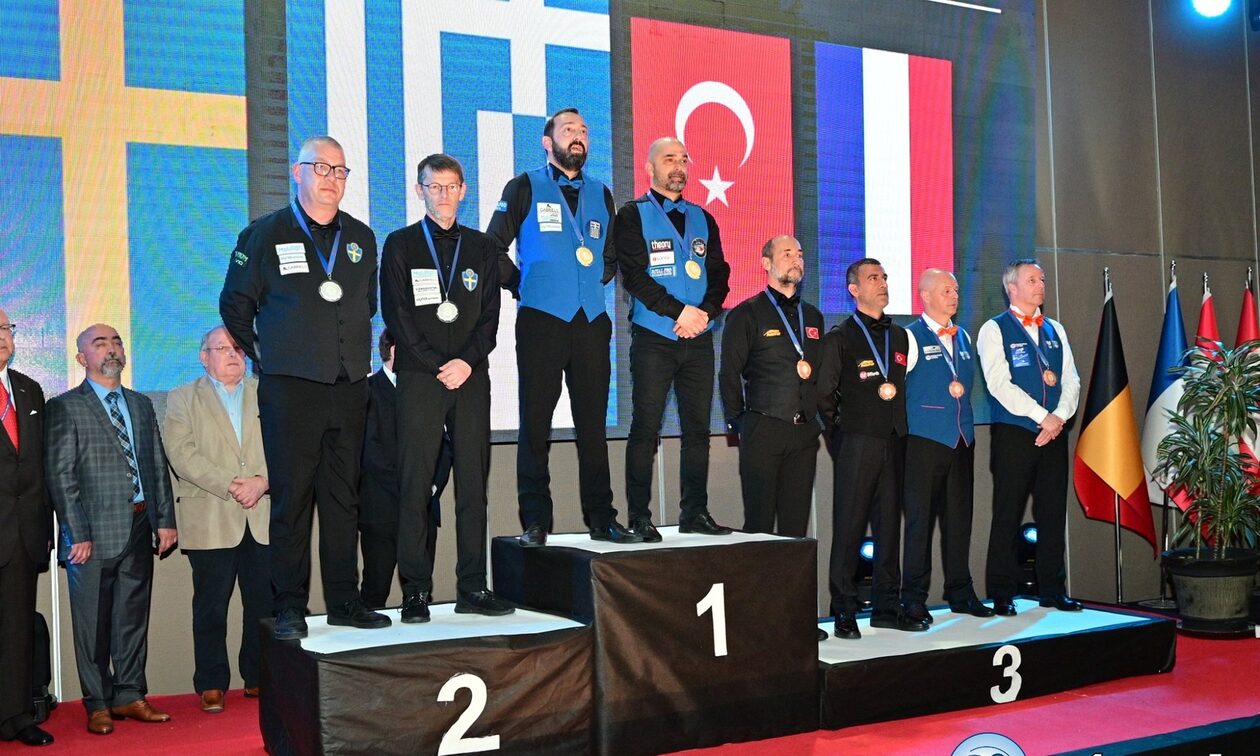 Πρωταθλήτρια Ευρώπης η Ελλάδα στο μπιλιάρδο - Το… σήκωσε μέσα στην Τουρκία! (video)