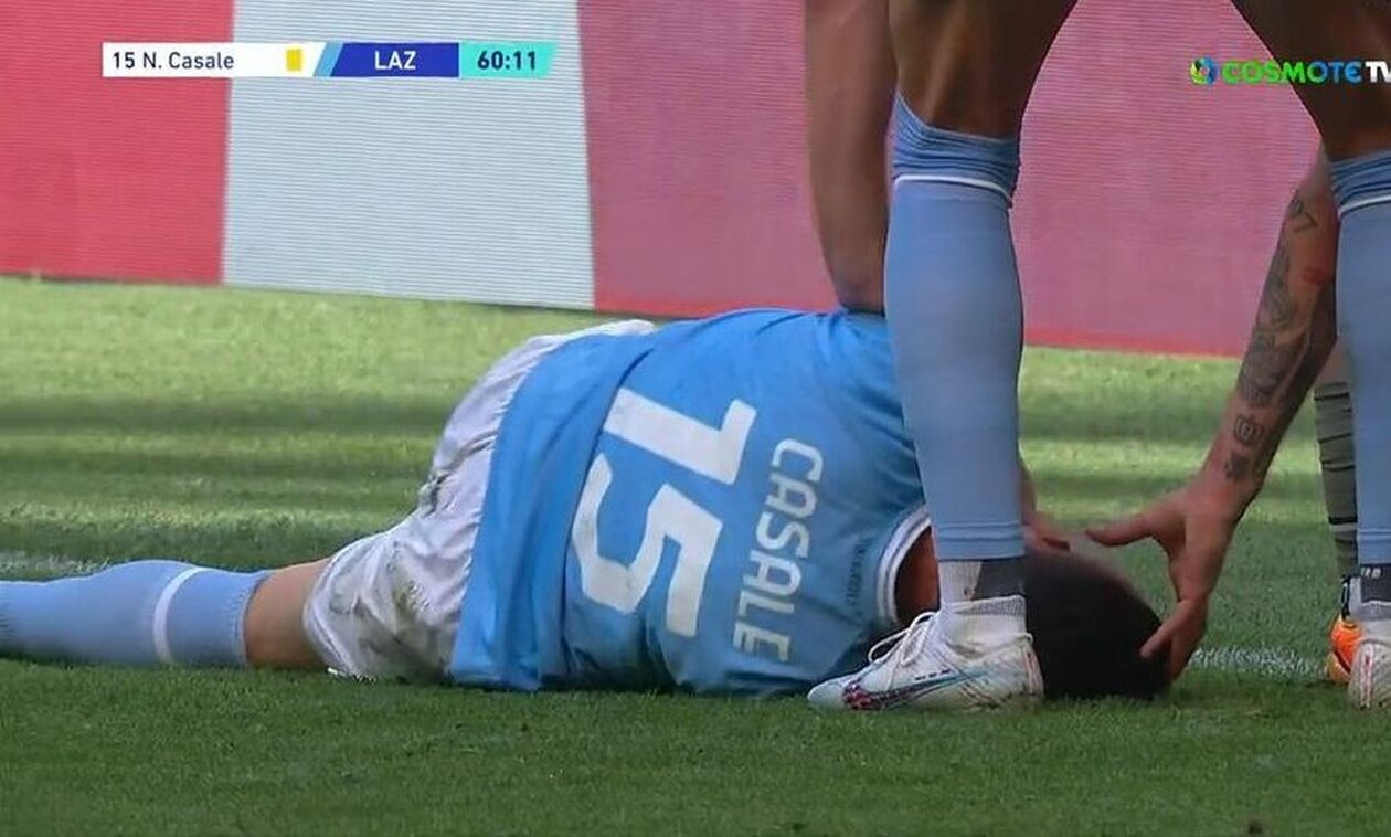 Serie A: «Πάγωσαν» στο Μίλαν – Λάτσιο, με τον ανατριχιαστικό τραυματισμό του Καζάλε (video)