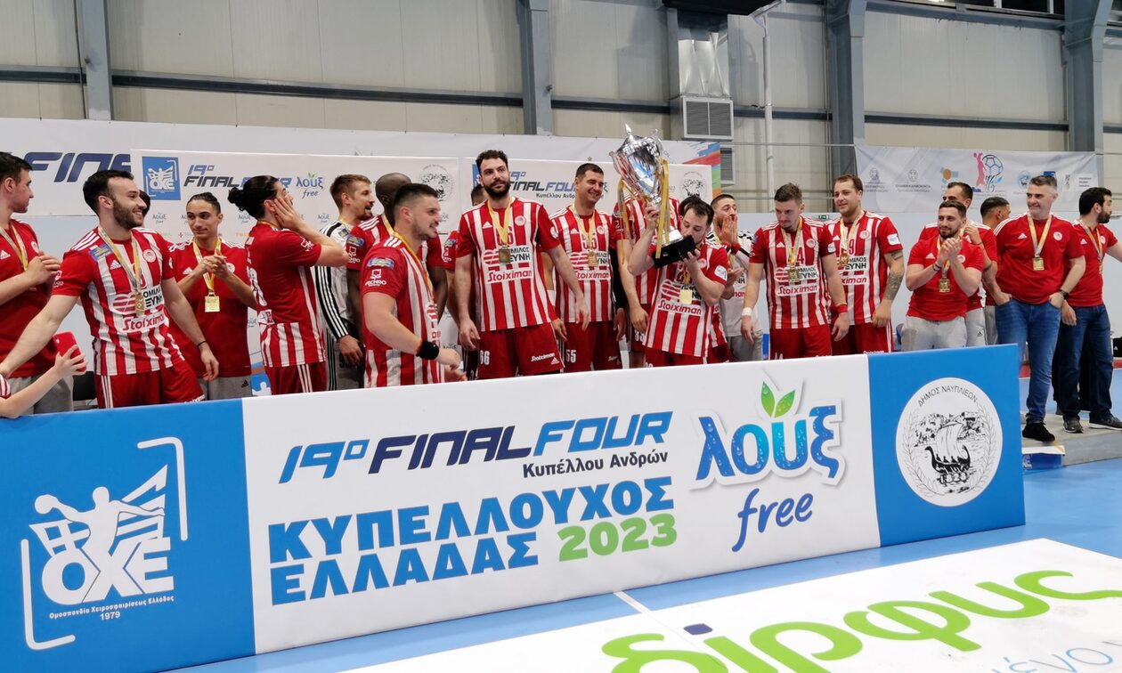 Κύπελλο Ελλάδας χάντμπολ, Ολυμπιακός – Δούκας 28-27: Τρίτο τρόπαιο για τους «ερυθρόλευκους»