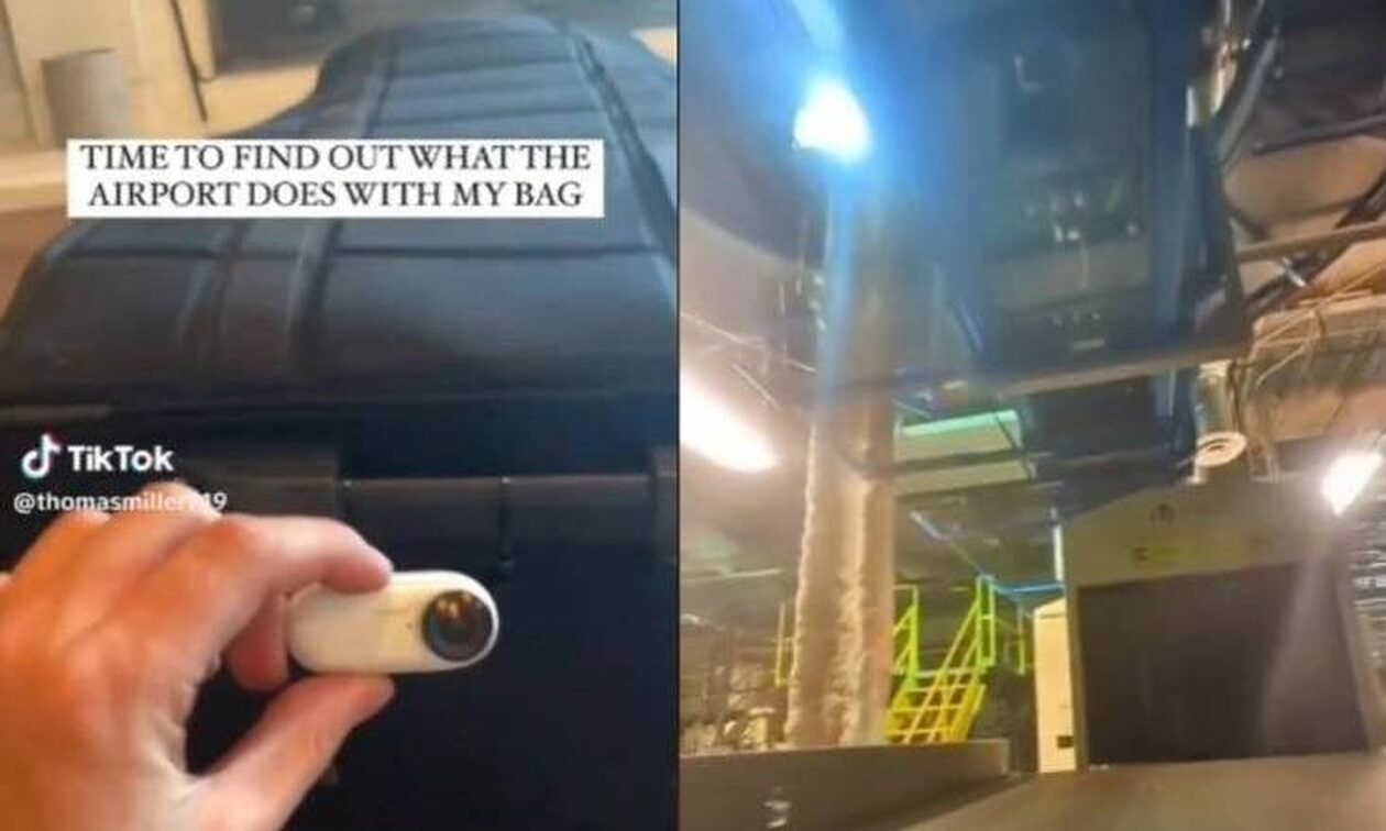 Τι πραγματικά συμβαίνει στις αποσκευές σας πριν την πτήση: Επιβάτης βάζει κάμερα στη βαλίτσα και δεί
