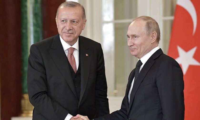 O Πούτιν με τον Ερντογάν