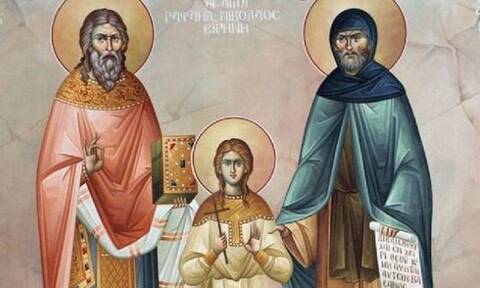 Τα λείψανα των Αγίων Νεομαρτύρων Ραφαήλ, Νικολάου και Ειρήνης στον Άγιο Κωνσταντίνο Βόλου