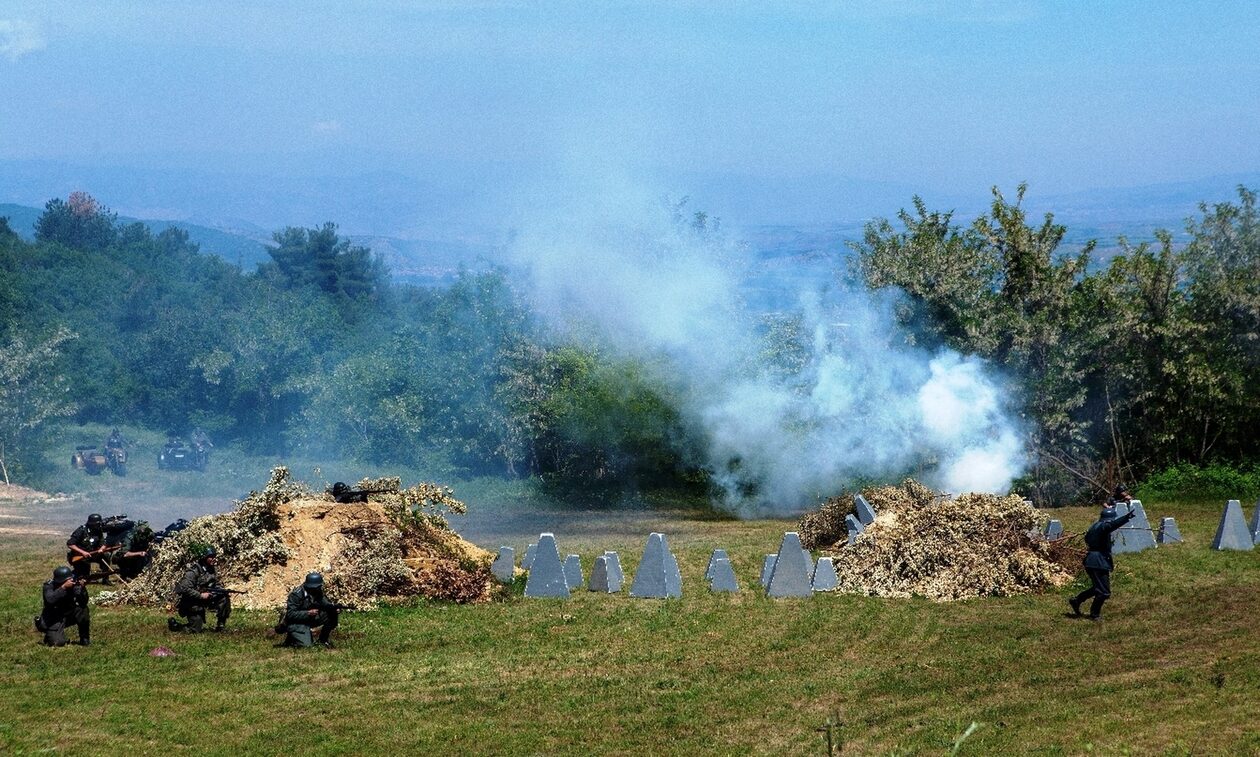 Σέρρες: Συγκλονιστικές εικόνες από την αναπαράσταση της Μάχης των Οχυρών