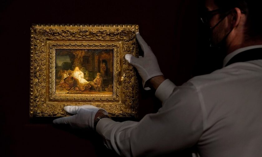 "Abraham and the Angels", πίνακας του Ρέμπραντ