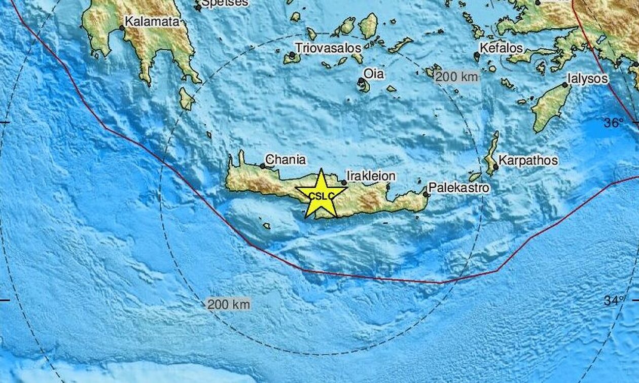 Σεισμός στην Κρήτη: Ισχυρός μετασεισμός κοντά στις Μοίρες Ηρακλείου (pics)