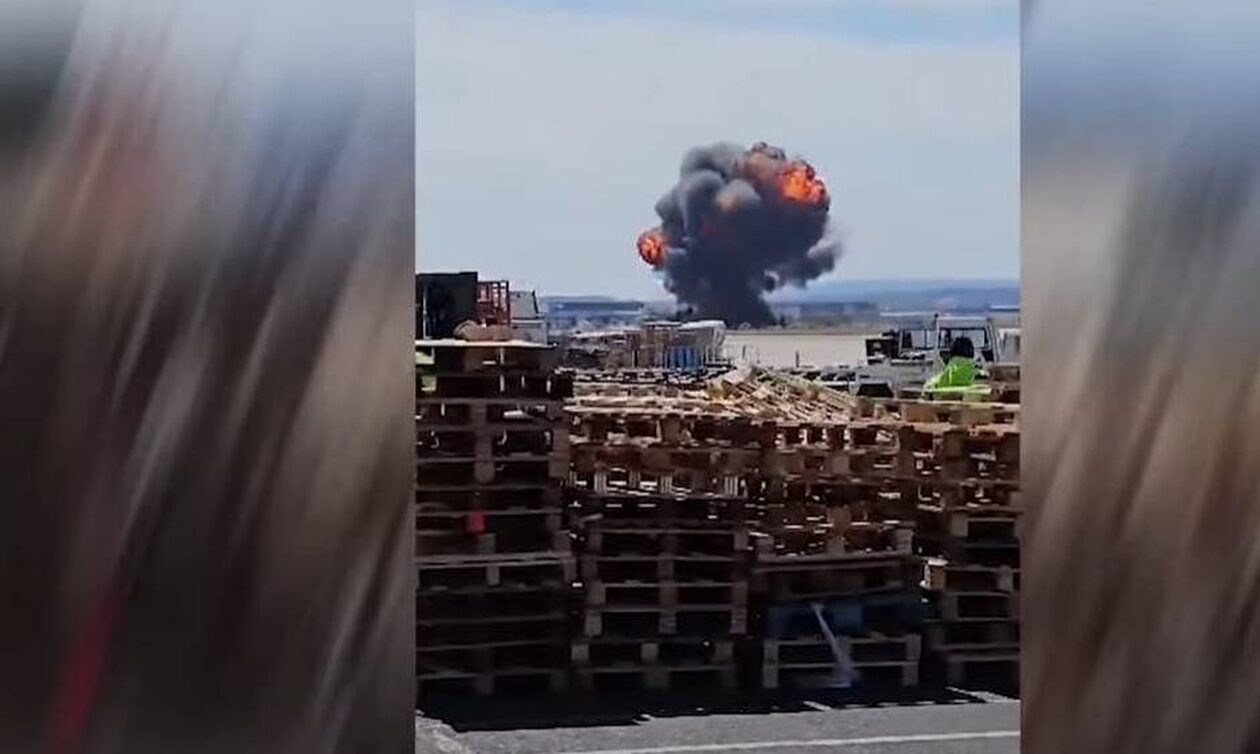 Ισπανία: Η στιγμή της συντριβής μαχητικού F18 - Πρόλαβε και σώθηκε ο πιλότος