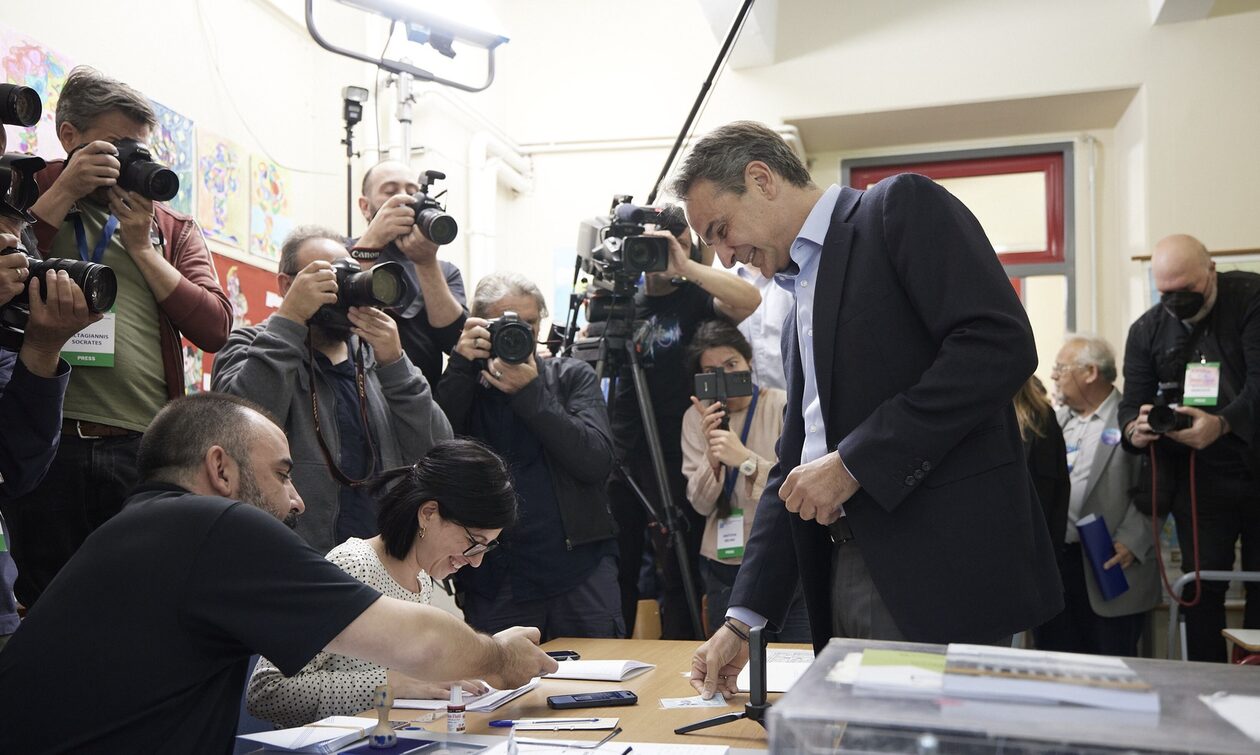 Εκλογές 2023: Ο Κυριάκος Μητσοτάκης ψήφισε με την ψηφιακή του ταυτότητα