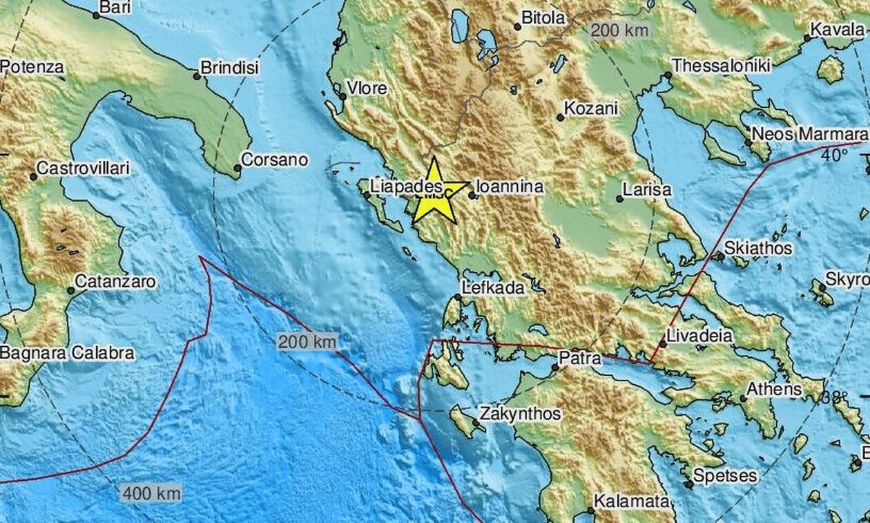 Σεισμός τώρα στη Θεσπρωτία - Κοντά στη Λεπτοκαρυά το επίκεντρο (pics)