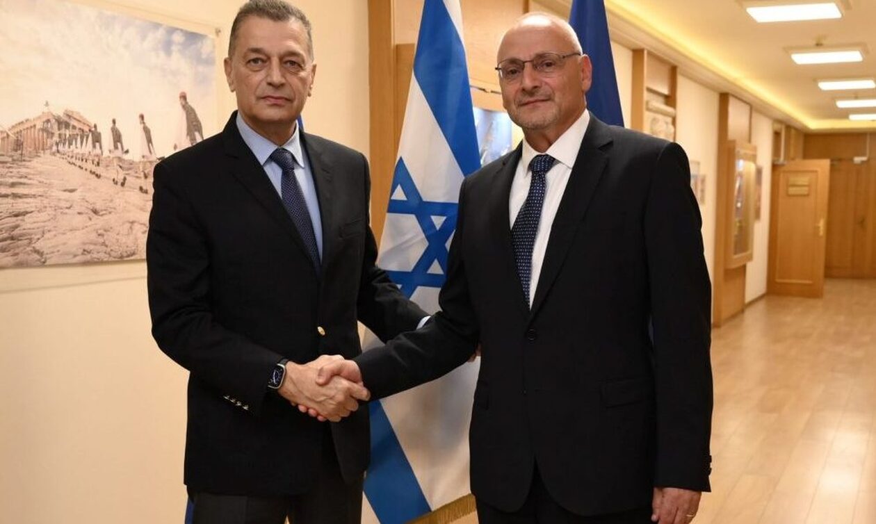 Συνάντηση Αλκιβιάδη Στεφανή με τον Πρέσβη του Ισραήλ Νόαμ Κάτς