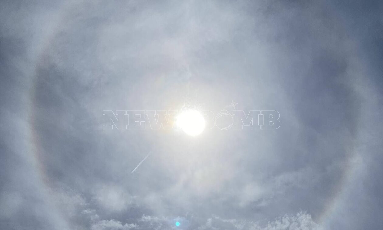 Ηλιακή άλως: Το σπάνιο φαινόμενο στον ουρανό του Πόρτο Ράφτη - Εντυπωσιακές εικόνες