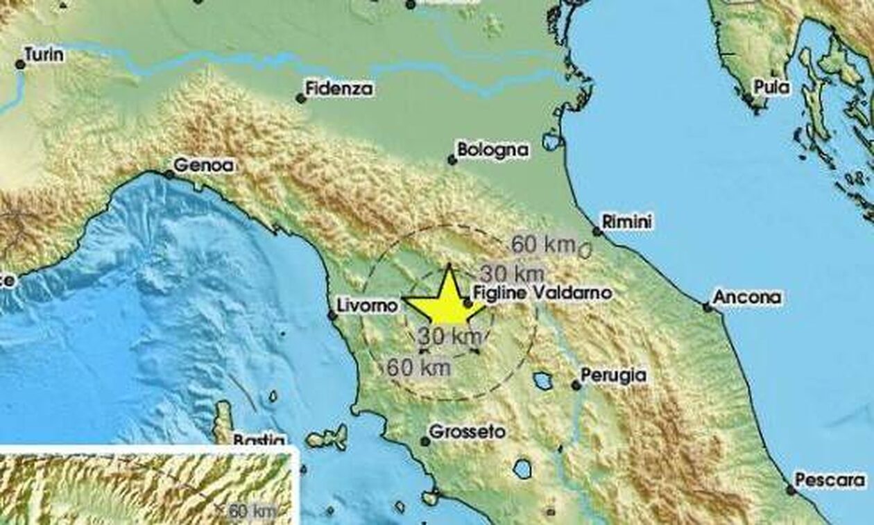 Ιταλία: Σεισμός 3,7 Ρίχτερ στη Σιένα