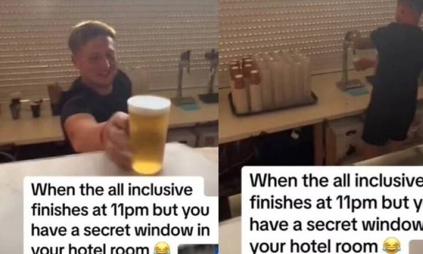 Bρετανοί έπιναν κρυφά μπύρες όταν κατάλαβαν πως το δωμάτιο τους ενώνεται με το μπαρ του ξενοδοχείου