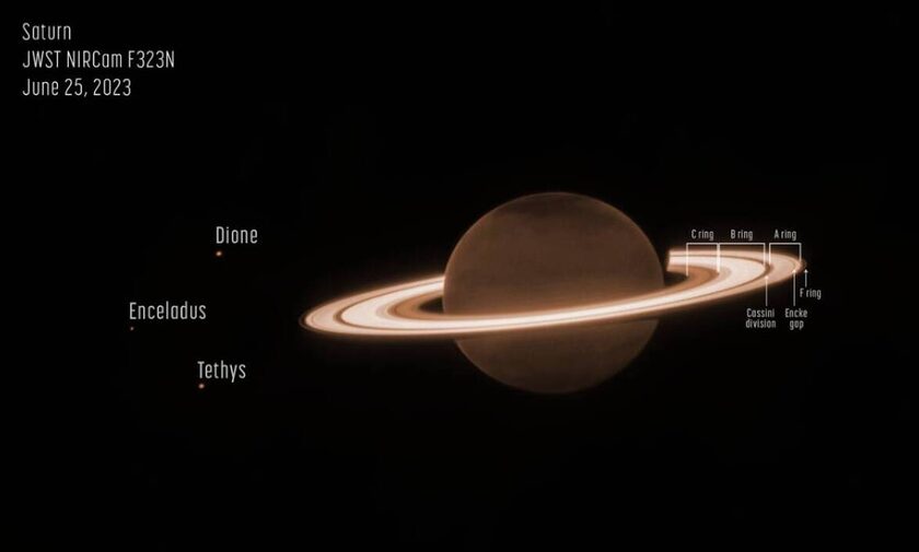 NASA: Το James Webb έδωσε την πιο εντυπωσιακή εικόνα του Κρόνου που έχουμε δει ποτέ