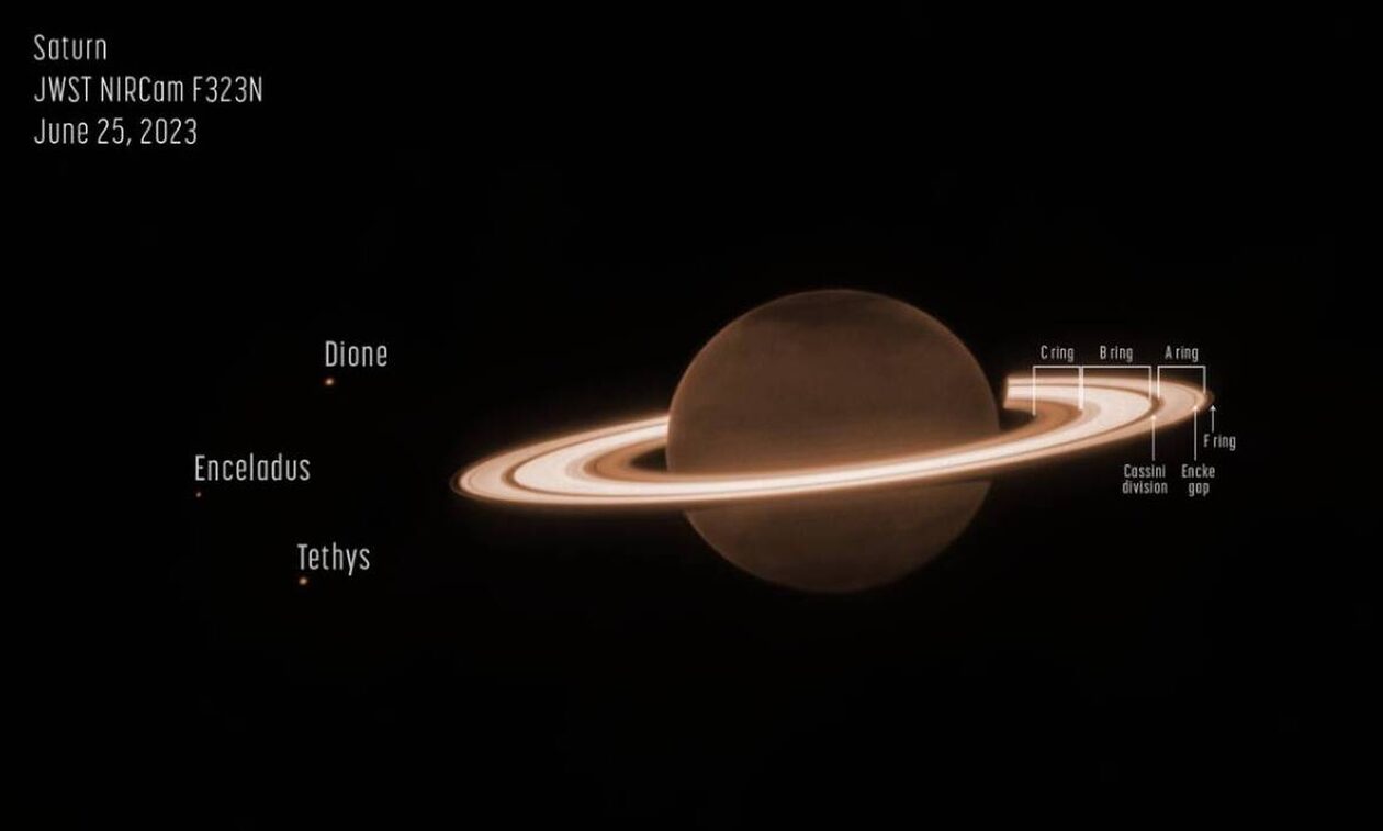 NASA: Το James Webb έδωσε την πιο εντυπωσιακή εικόνα του Κρόνου που έχουμε δει ποτέ