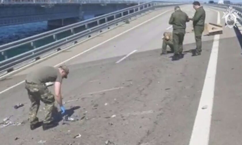 'Εκρηξη στη γέφυρα της Κριμαίας