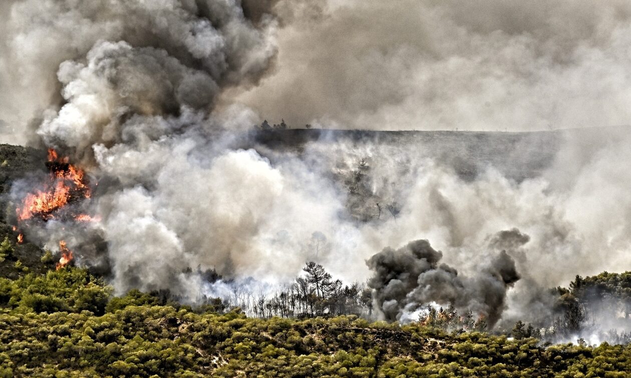 Φωτιά στη Νέα Πέραμο: Εκκενώνονται σπίτια, μήνυμα από το «112»