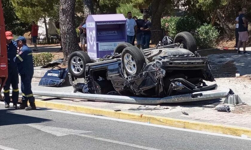 Τροχαίο δυστύχημα στη λεωφόρο Μαραθώνος