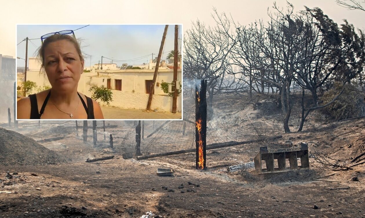 Φωτιά στη Ρόδο: «Ζήσαμε εφιαλτικές μέρες και νύχτες», λέει κάτοικος του Ασκληπιείου στο Newsbomb.gr