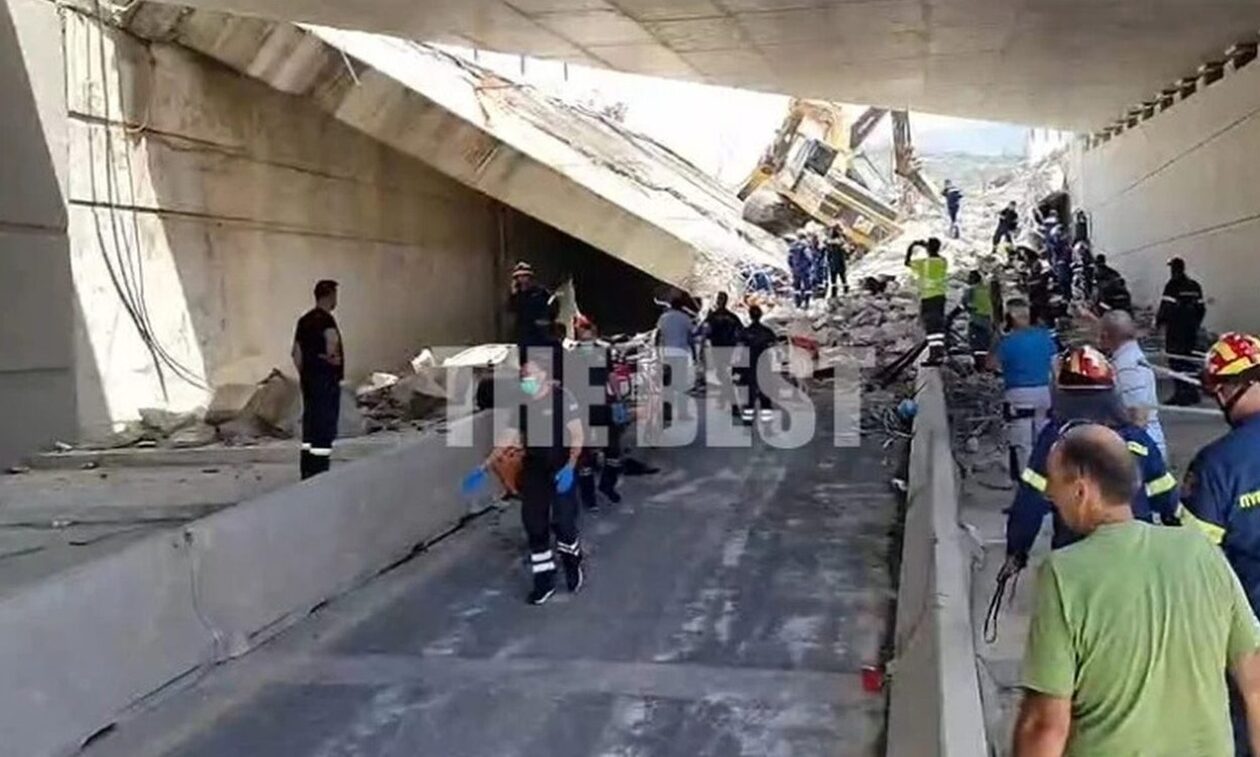 Πάτρα: Τουλάχιστον ένας νεκρός και τραυματίες μετά την κατάρρευση γέφυρας - Αρκετοί οι εγκλωβισμένοι