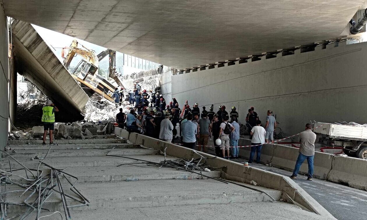 Κατάρρευση γέφυρας - Πάτρα: «Στο χώρο βρέθηκαν άτομα μη έχοντα εργασία», αναφέρει η κατασκευαστική