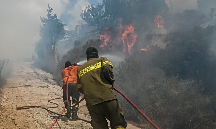 Φωτιά τώρα στο Κοντοδεσπότι Ευβοίας – Καίει σε αγροτοδασική έκταση