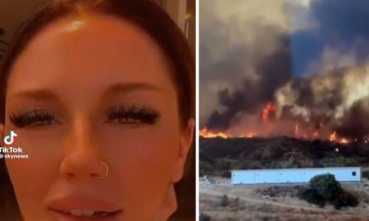 Φωτιά στη Ρόδο: Πώς ένας Έλληνας βοήθησε Βρετανίδα τουρίστρια να σωθεί από την πυρκαγιά