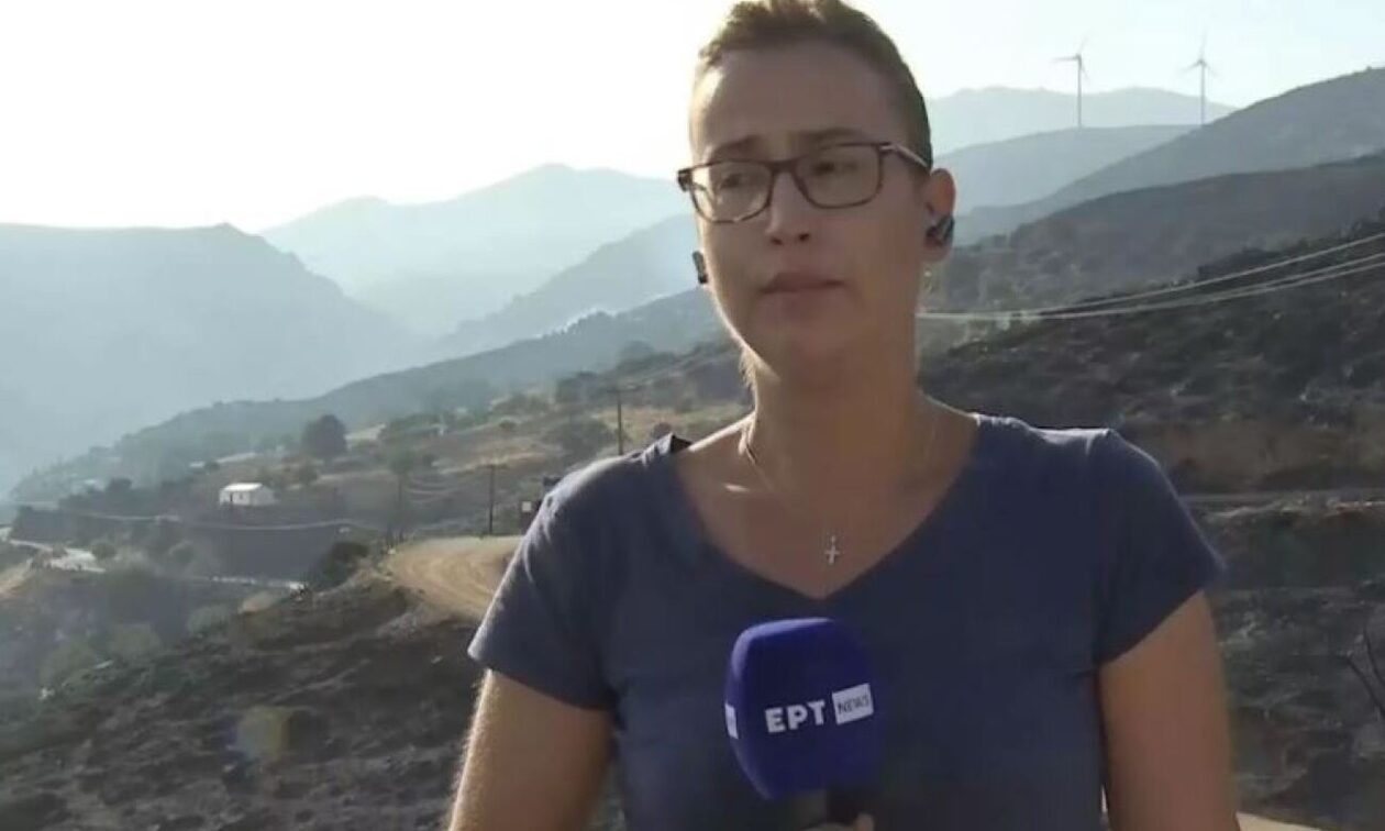 Πτώση Canadair στην Κάρυστο: «Ήταν αξιοθαύμαστοι» - Συγκινεί η δημοσιογράφος της ΕΡΤ, Ελένη Μπουγά
