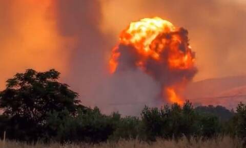 Φωτιά στη Μαγνησία: Πρωτοφανής η καταστροφή από τις εκρήξεις στη Νέα Αγχίαλο