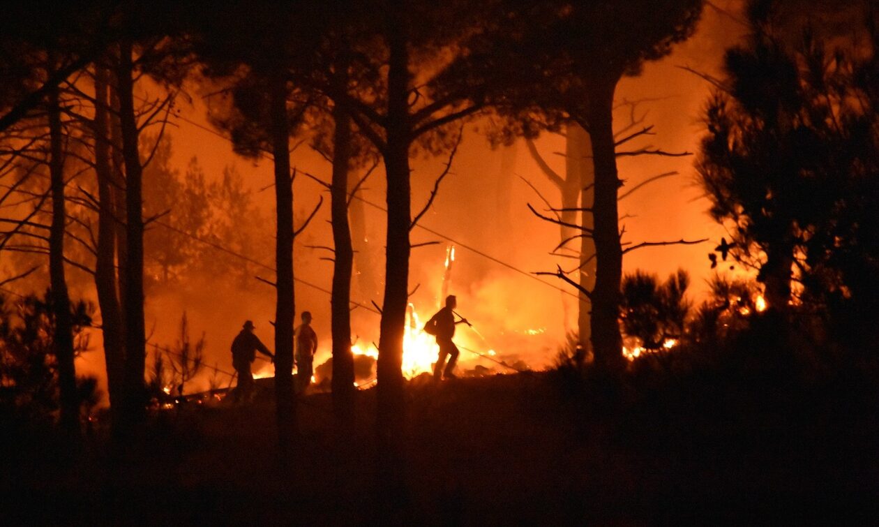 Φωτιά στη Χίο: Ολονύχτια μάχη με τις φλόγες – Εκκενώθηκαν δύο οικισμοί μετά από μήνυμα του 112
