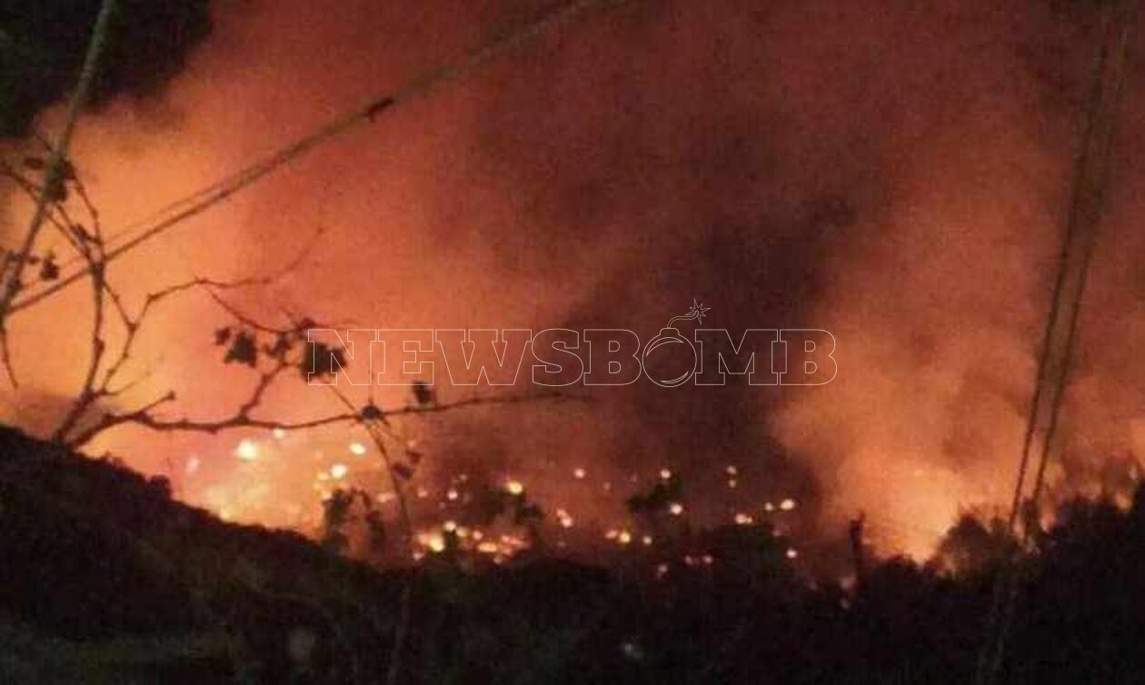 Φωτιά στη Χίο: Βελτιωμένη η εικόνα στο πύρινο μέτωπο – Ολονύχτια μάχη των πυροσβεστών