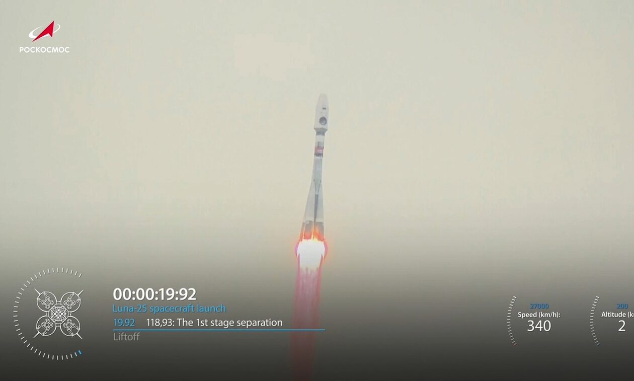 Διάστημα: Πύραυλος με εξερευνητικό σκάφος της Ρωσίας απογειώνεται με προορισμό τη Σελήνη