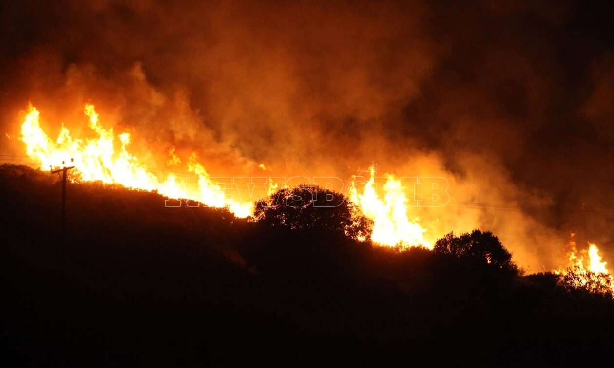 Meteo: Backing fire η φωτιά στην Πάρνηθα - Δυσμενείς έως το απόγευμα οι πυρομετεωρολογικές συνθήκες